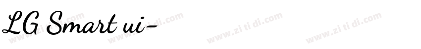 LG Smart ui字体转换